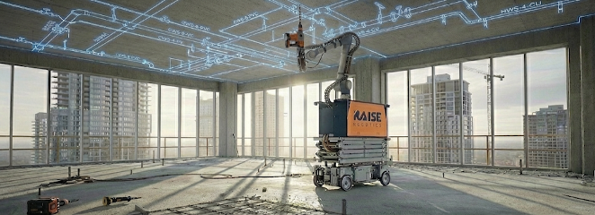Raise Robotics layout robot on a jobsite